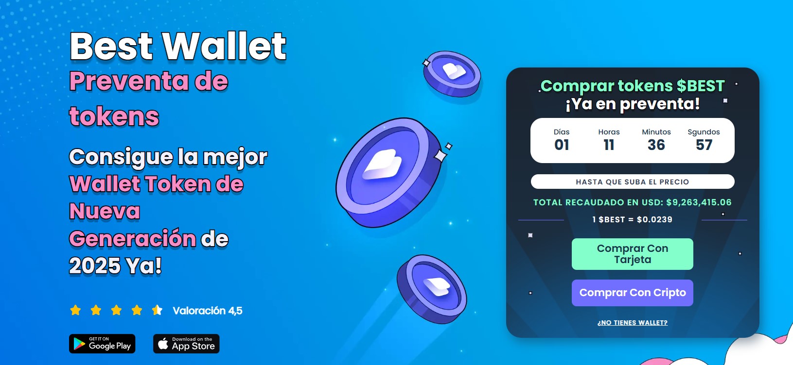 Best Wallet ya ha recaudado más de 9,2 millones de dólares en preventa