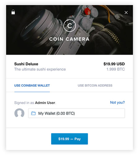 coinbase checkout