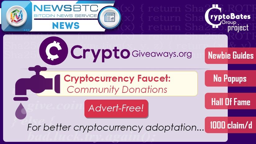 Cryptobatesgroup Launches Ad Free Cryptocurrency Faucet Newsbtc - 