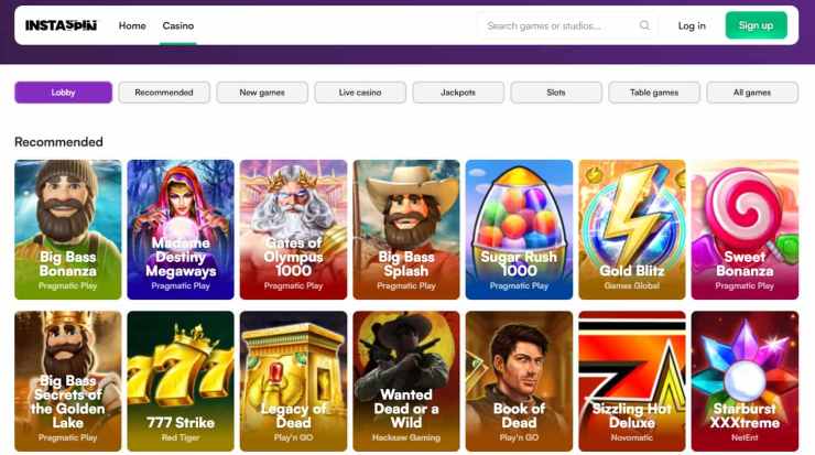 non-gamstop UK casinos instaspin casino games 