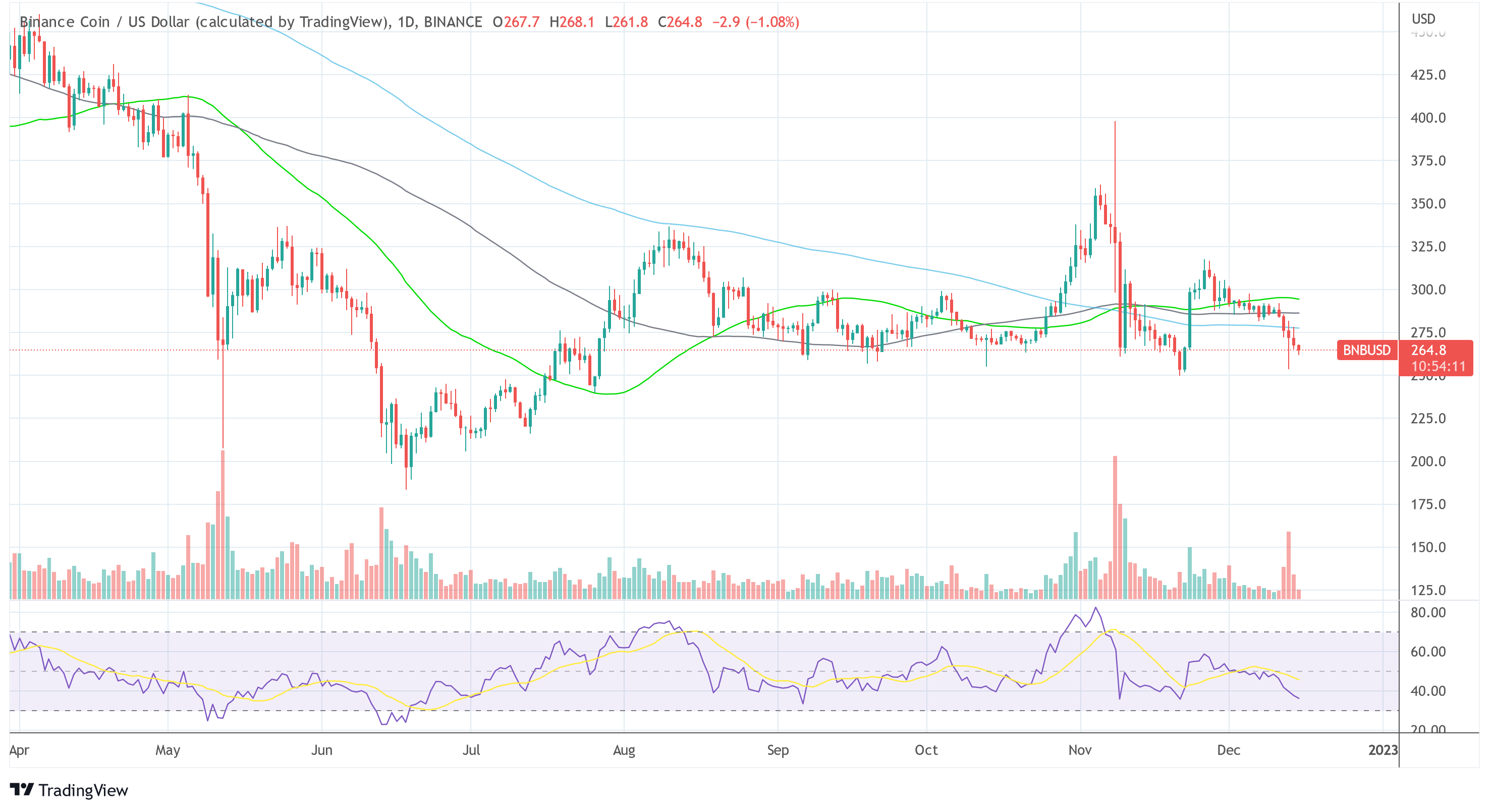 바이낸스 BNB USD 2022-12-15