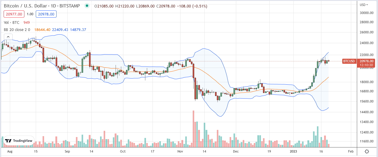 Bitcoin price action