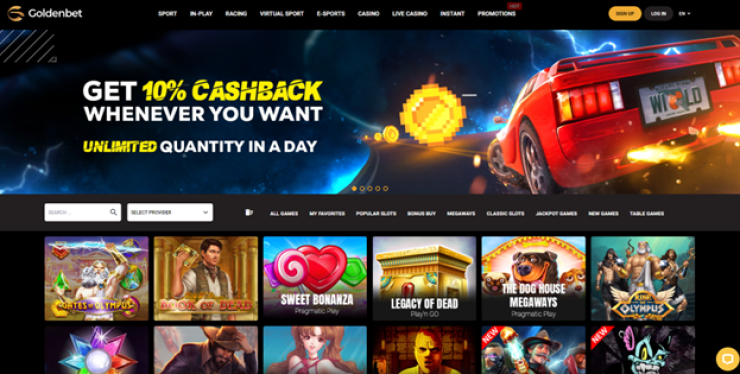 Goldenbet 10% Cashback Offer