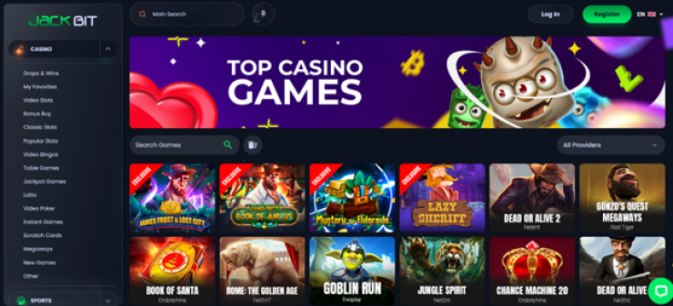 Jackbit Top Casino Games