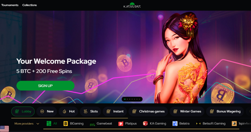 Katsubet Casino, known for crypto gambling winnings and games in bitcoin, ranks among the best online bitcoin casino options.