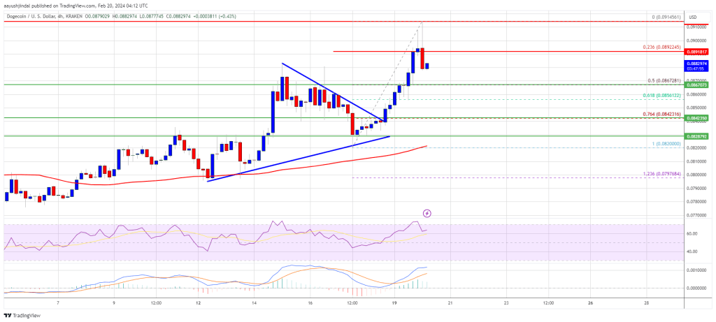 Predição de preço Dogecoin