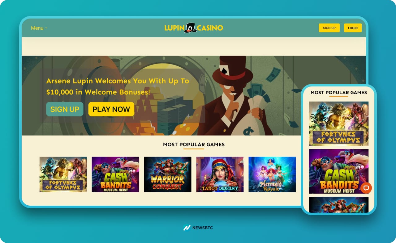 Lupin casino website