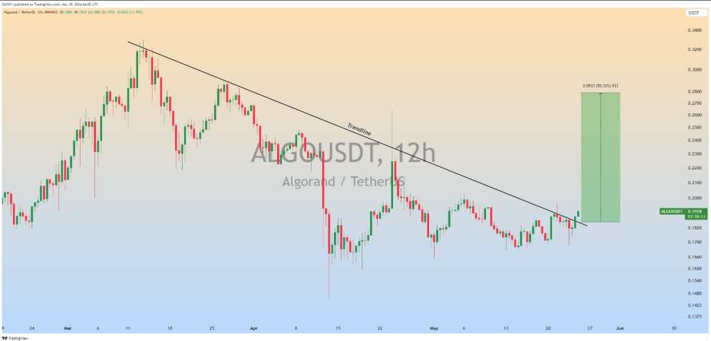 Chart Whisperer заметил прорыв Algorand: будьте готовы к 50% ралли