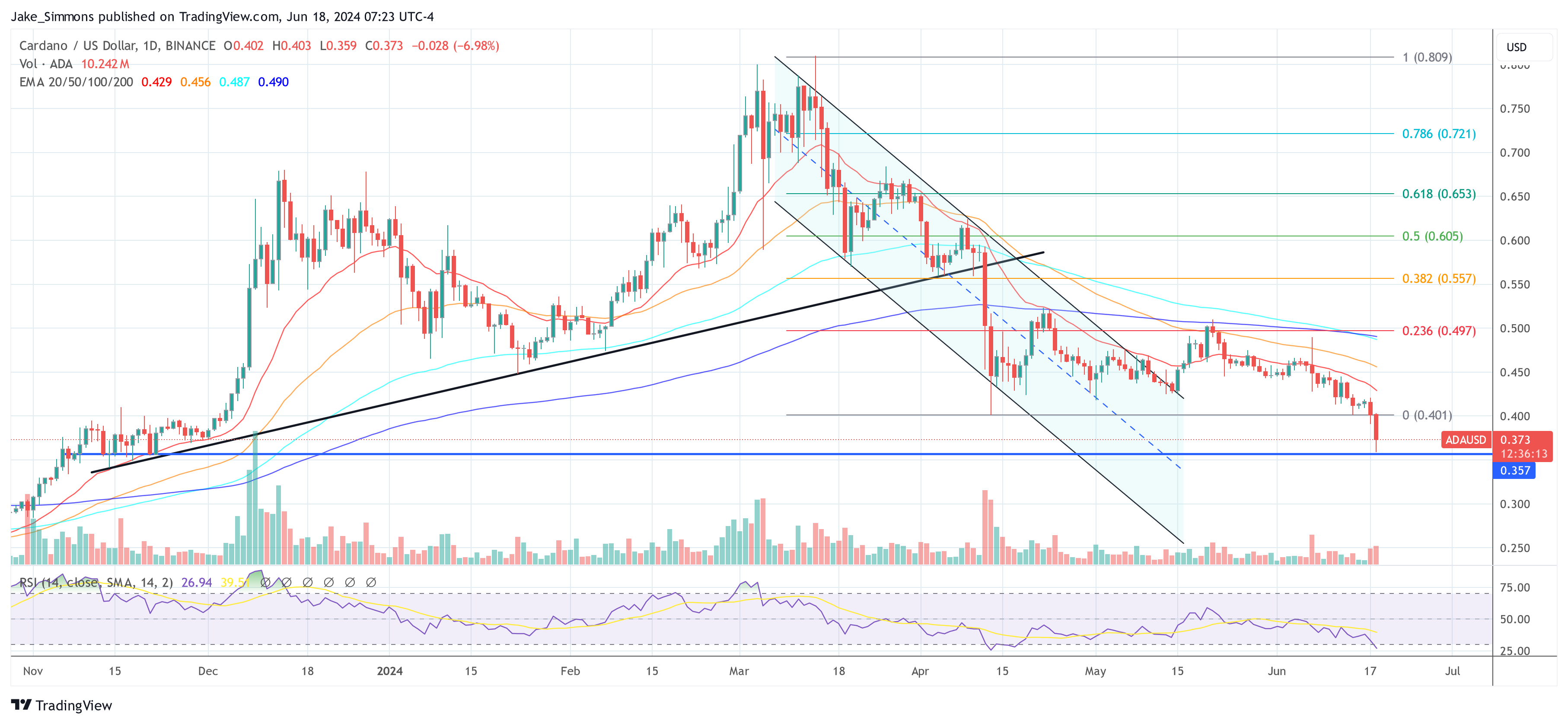 Cardano Founder’s Pig NIKE Sparks Memecoin Craze, Market Cap Nears $1 Million