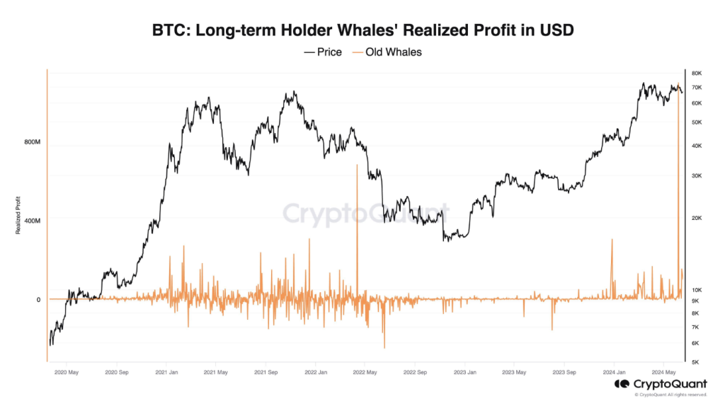 クジラが10億ドル以上のビットコインを放出：投げ売りか、それとも予兆か？