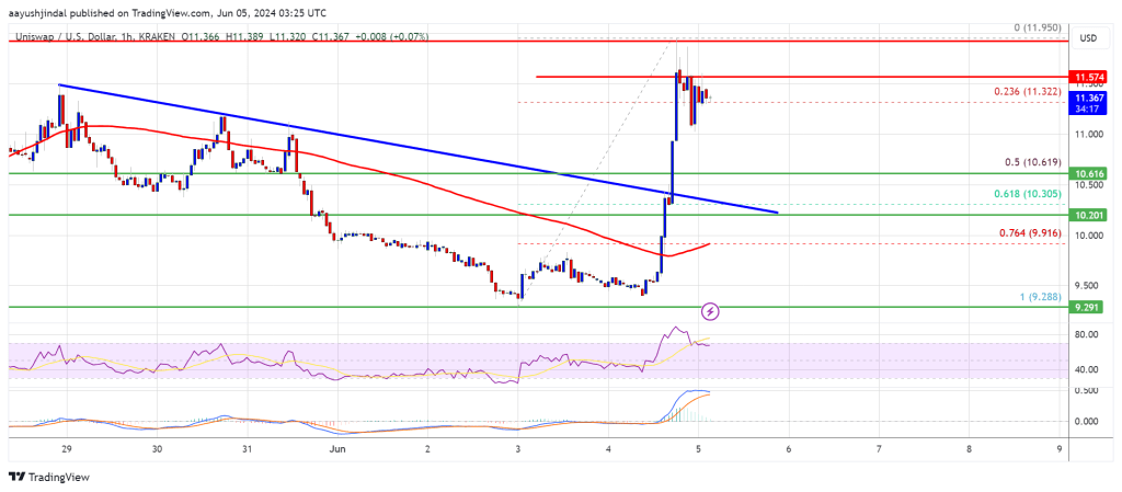 Цена Uniswap (UNI) выросла на 20%: это начало крупного ралли?