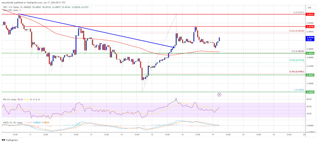 XRP Price Recovers Past 100 SMA: Bullish Indicators Ahead?