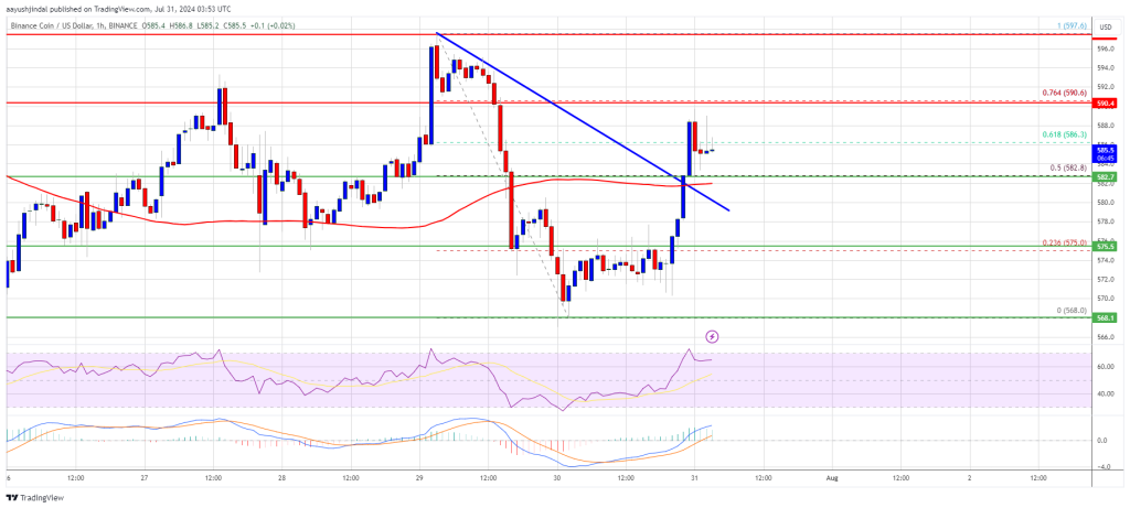 Precio de BNB con objetivo de $ 600: ¿Puede recuperar este hito?