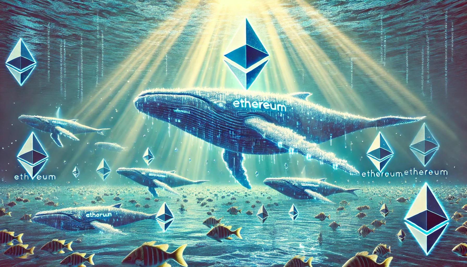 Baleias Ethereum acumulam ETH rapidamente em meio à queda de preços