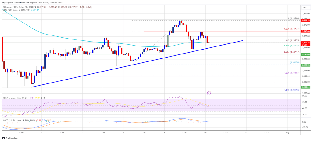 Ethereum Price Stabilizes: Can ETH Gain Traction for an Upswing?