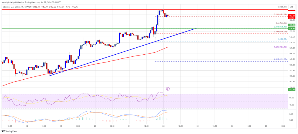 Solana-Preis (SOL) steigt um 5 %: Ist ein 200-Dollar-Ziel erreichbar?