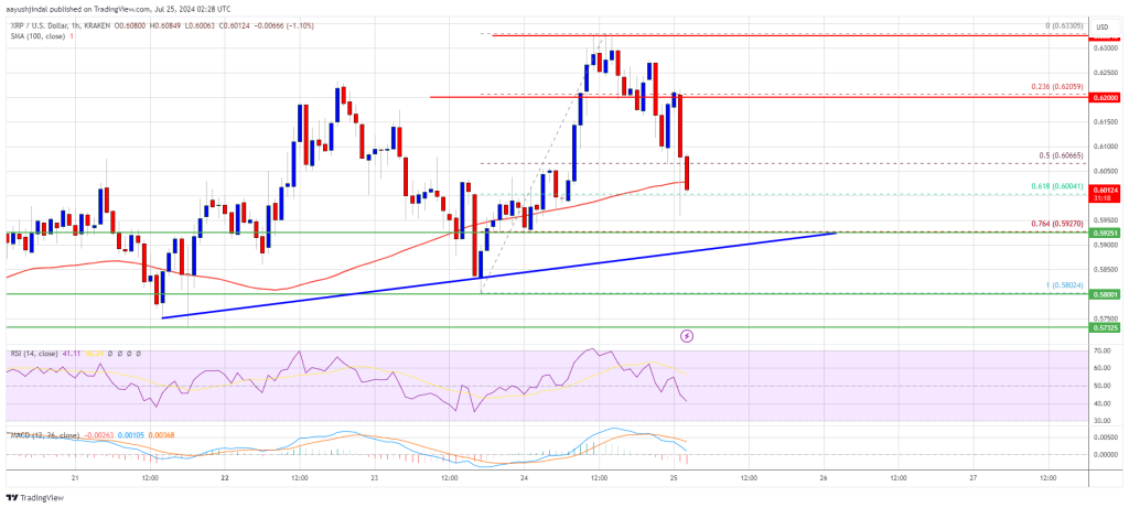 XRP mantém suporte: pode subir em meio a quedas de BTC e ETH?