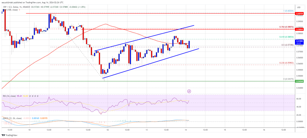 El precio de XRP apunta a una recuperación de $ 0,60: crucial para un nuevo repunte