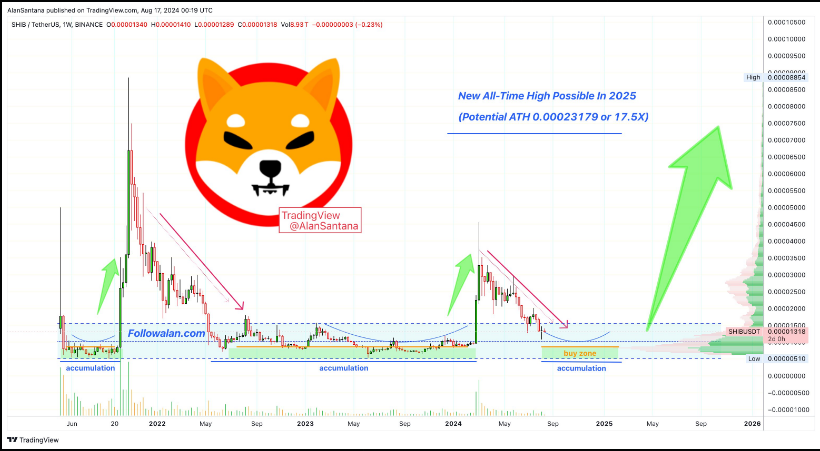 El potencial de Shiba Inu se dispara: ¿Podría SHIB aumentar un 500%?