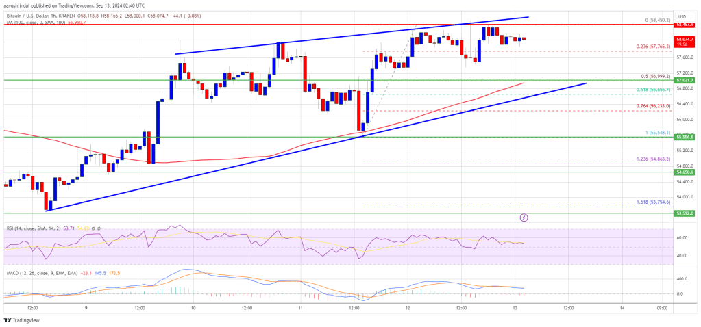 ビットコイン価格は6万ドルに向けてさらに上昇：突破できるか?