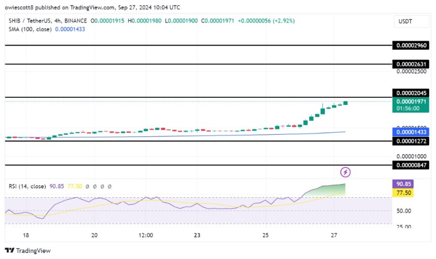 Shiba Inu Breakout Eyes $0.00002631 Level After Rallying Over 19%