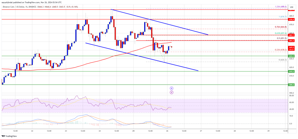 BNB Price Sets Up for a Comeback: Bulls Eye Higher Levels