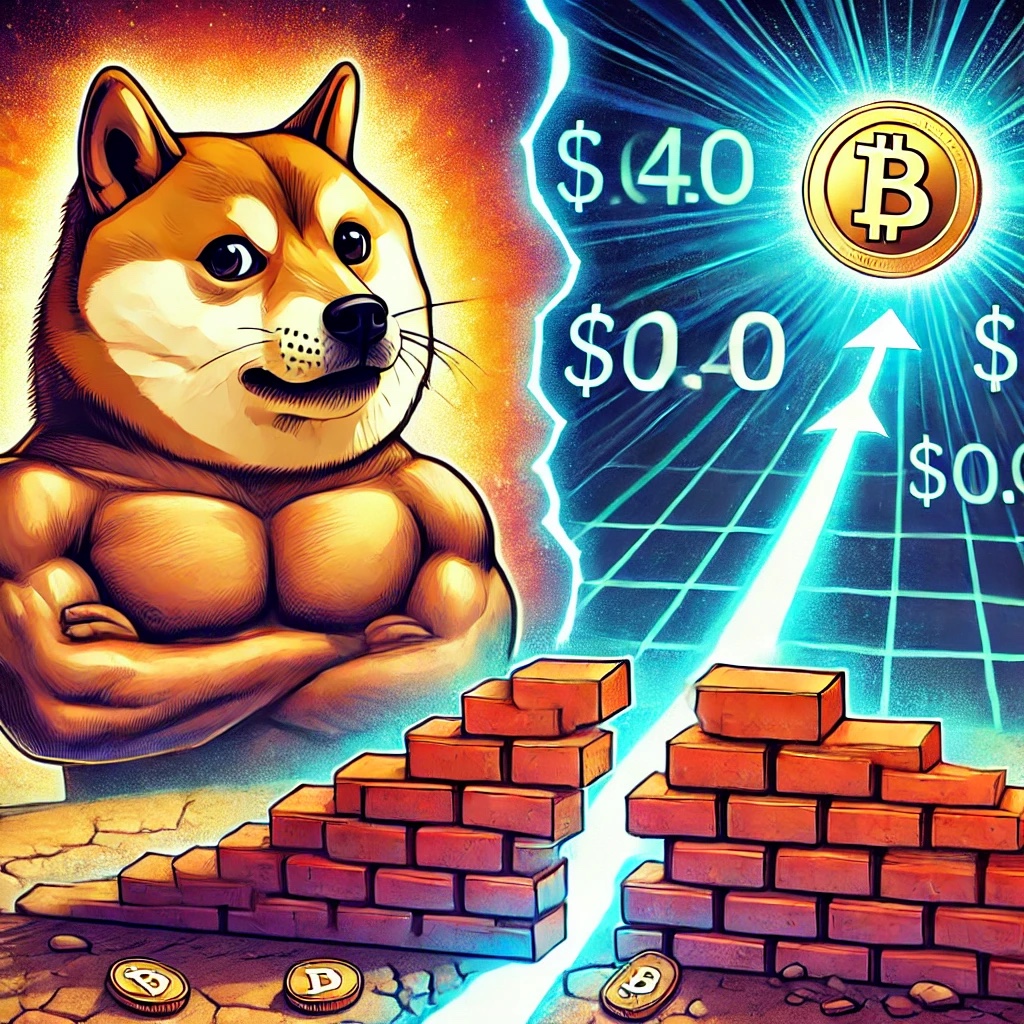 Dogecoin alcanza una resistencia crítica: ¿superará los 0,40 dólares o enfrentará una caída de precio?