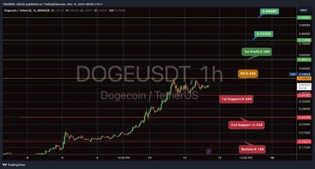 Dogecoin price $1