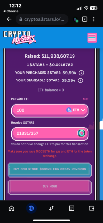 Buying Crypto All-Stars With ETH