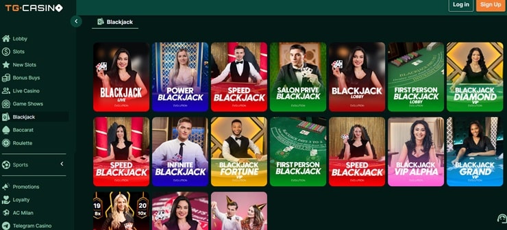 TG Casino онлайн казино игри