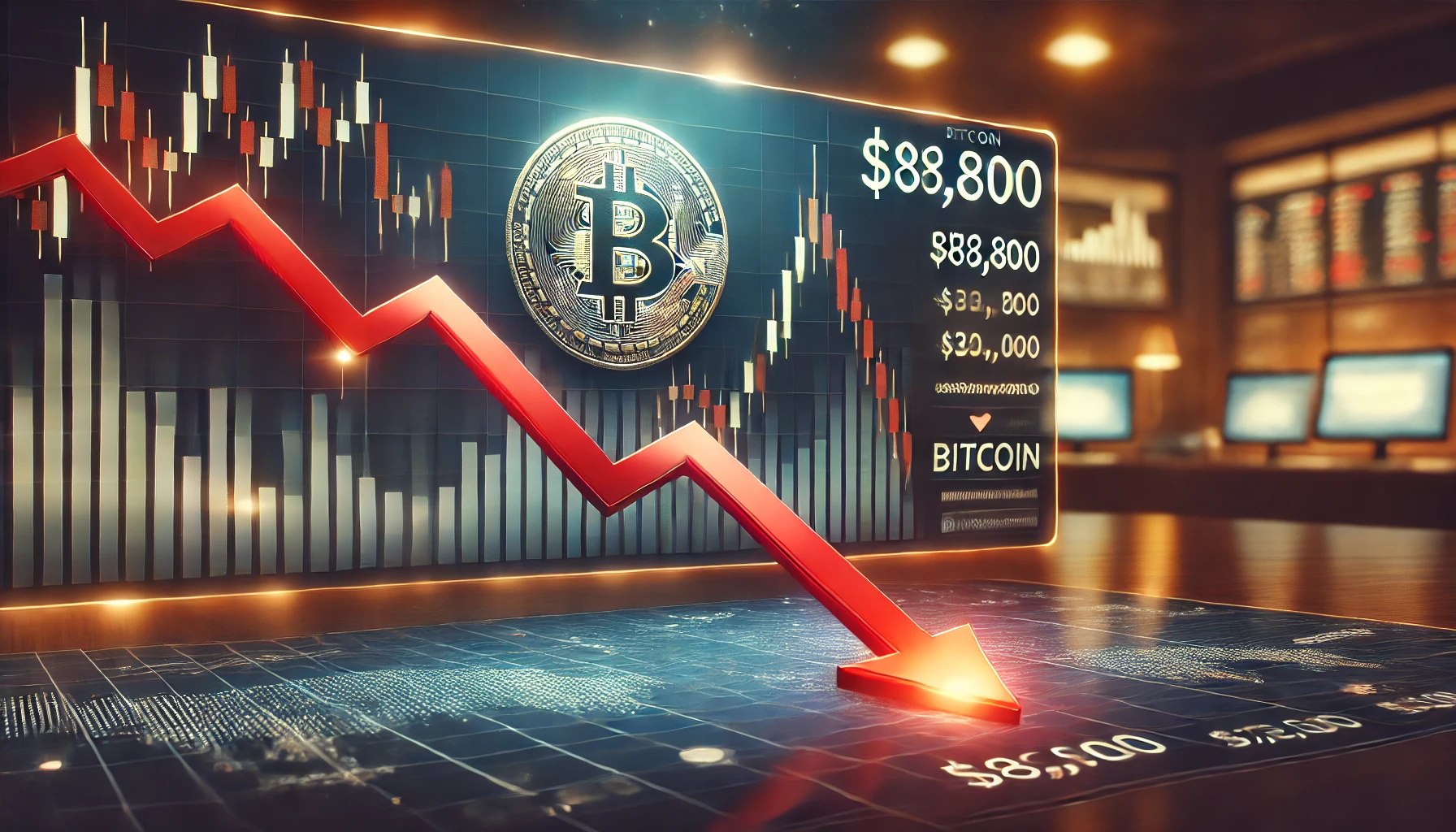 Bitcoin Decline Continues: Is ,800 The Level To Watch?