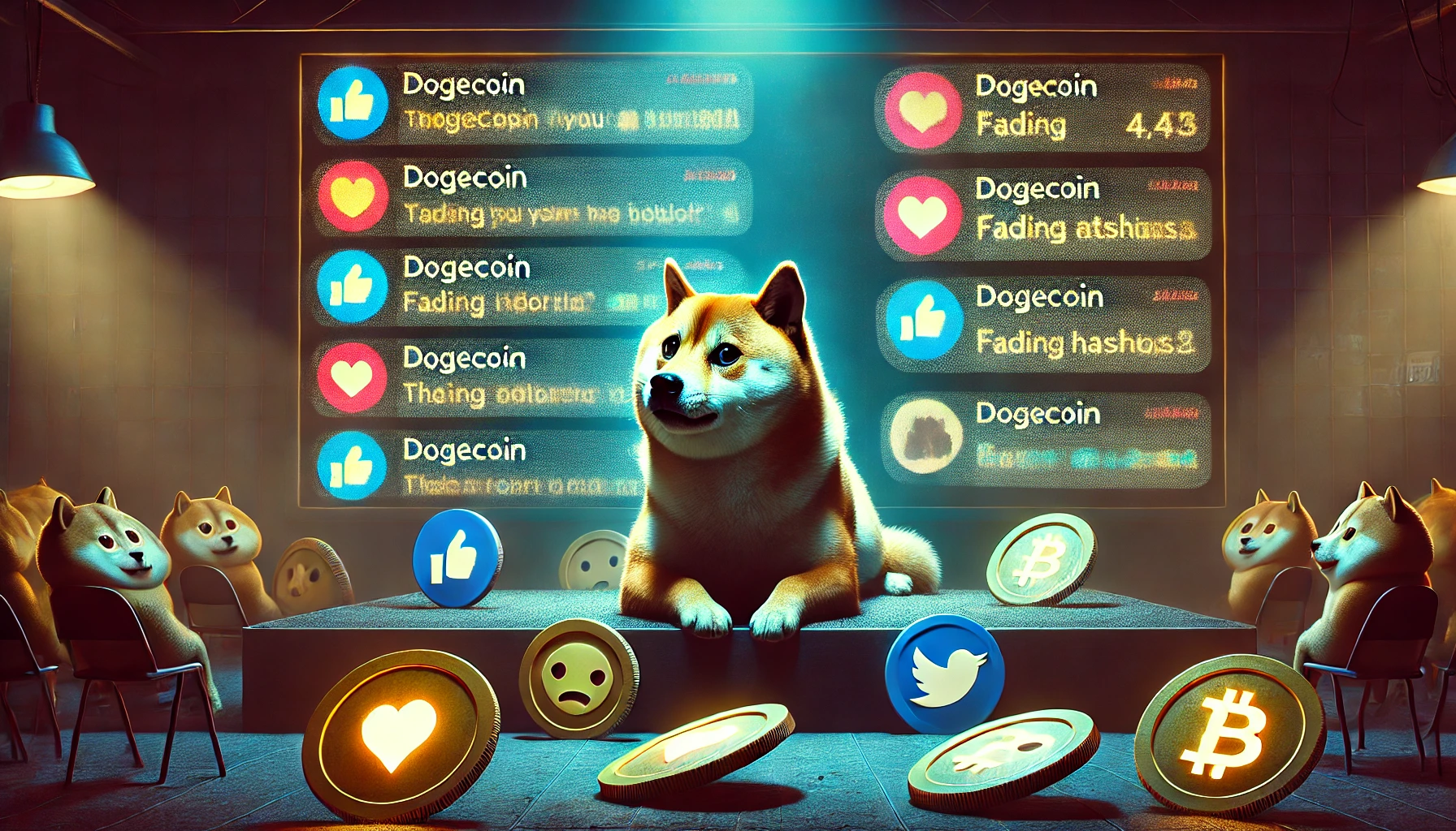 Dogecoin & Other Memecoins No Longer Grabbing Social Media Attention: Santiment