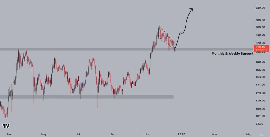 Solana successfully holding monthly/weekly support 