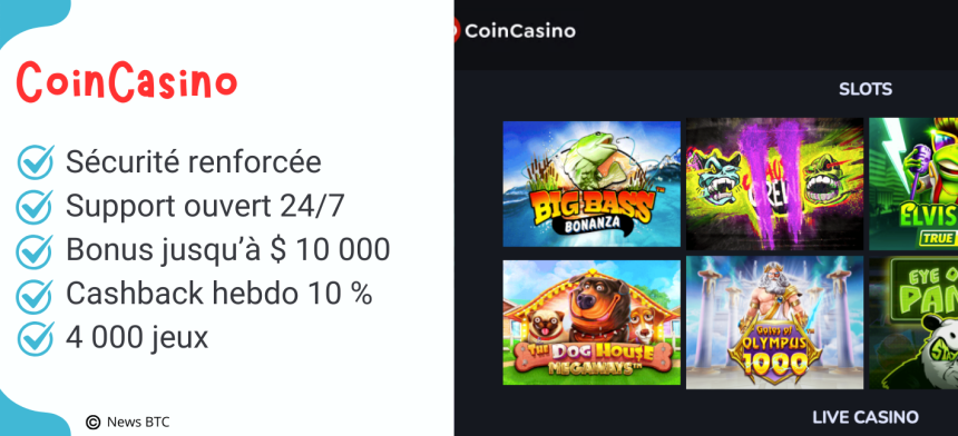 CoinCasino crypto site