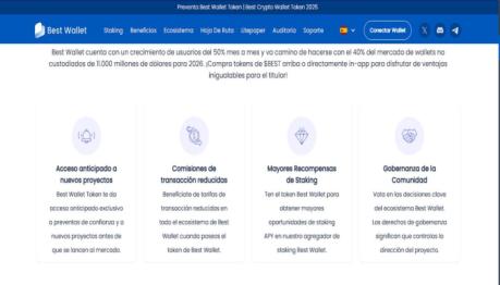 La billetera Web3 de última generación para la "capital de las criptomonedas" Best Wallet, recauda 8 millones de dólares en preventa