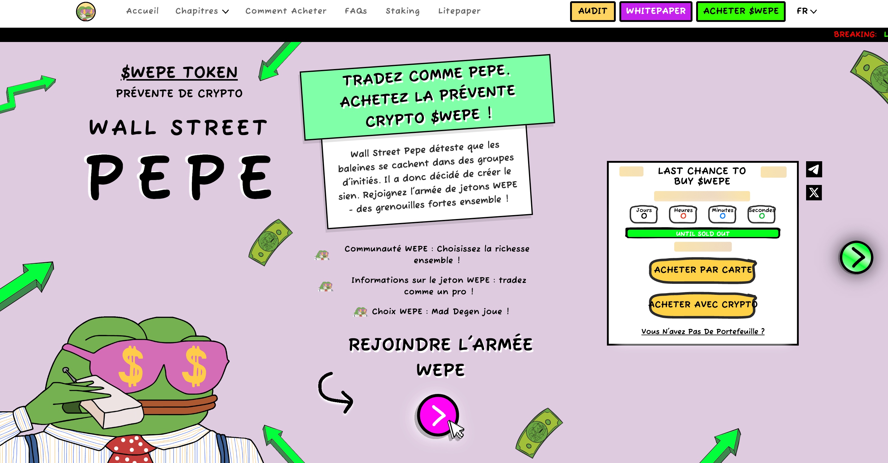 prévente-wall-street-pepe-wepe