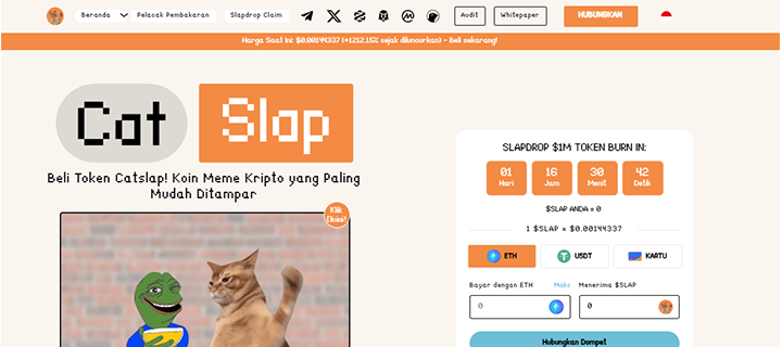 Catslap Koin yang akan listing di Binance