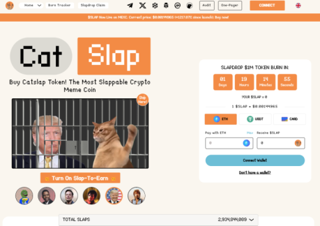 Catslap has a play-to-earn model