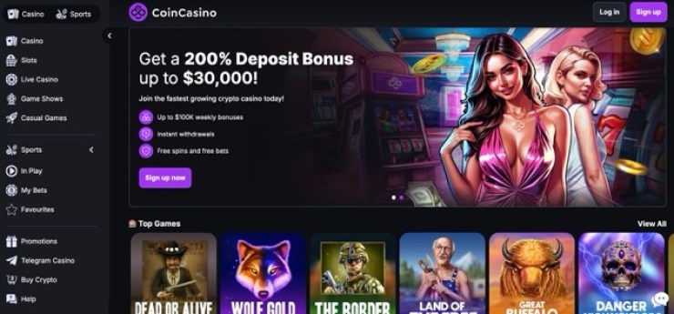 CoinCasino - Täiuslik valik krüptoraha ja kiirete väljamaksetega mängimiseks - online kasiinod 