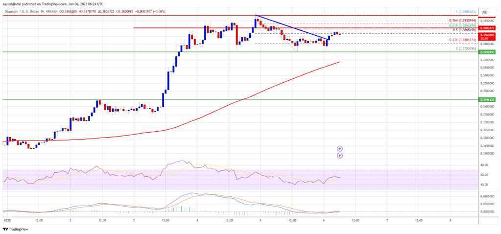 Dogecoin (DOGE) Bulls Flex Strength: Momentum Builds for Next Move