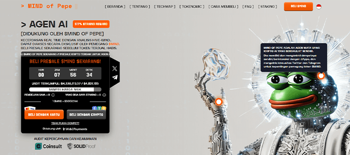 Mind of Pepe Koin yang akan listing di Binance