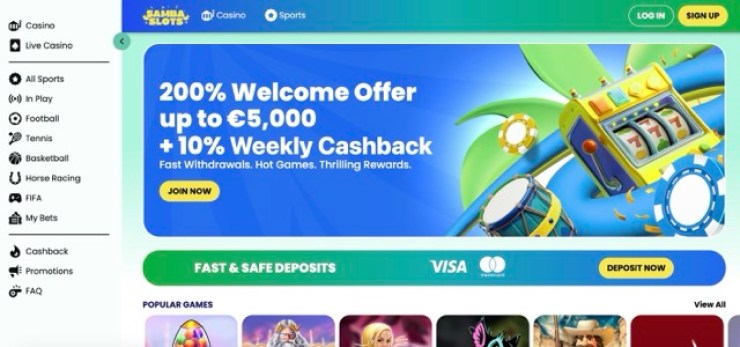 Samba Slots - mitmekesise mänguvalikuga ja kvaliteetsete boonustega online kasiino