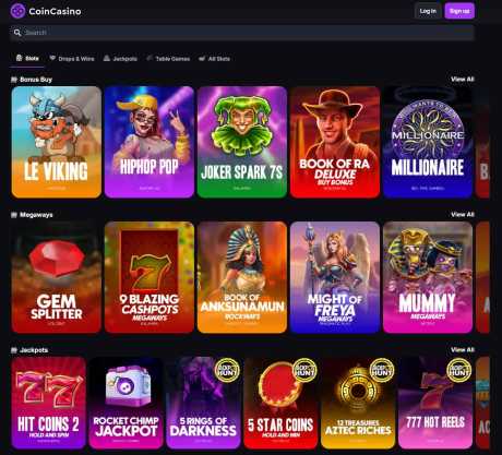 CoinCasino's Slot Page