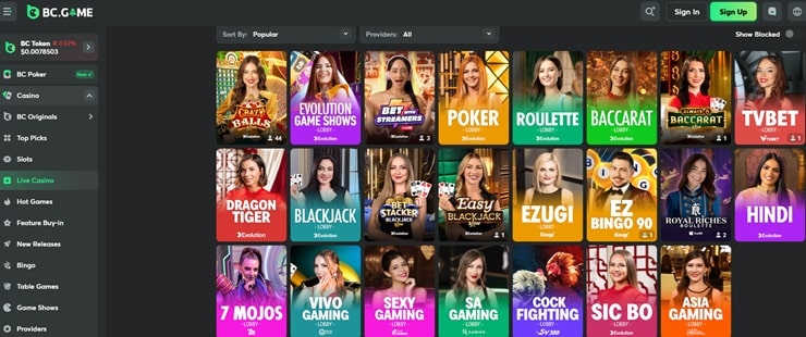 bc.game crypto live dealer casino