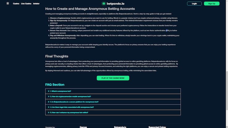 betpanda two factor authentication statement