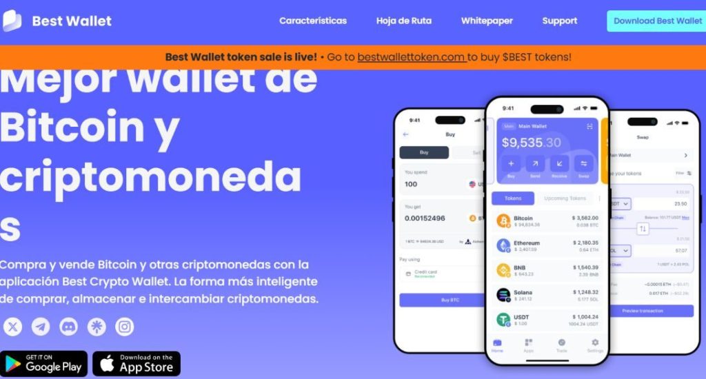 Best Wallet es la mejor cripto wallet de 2025