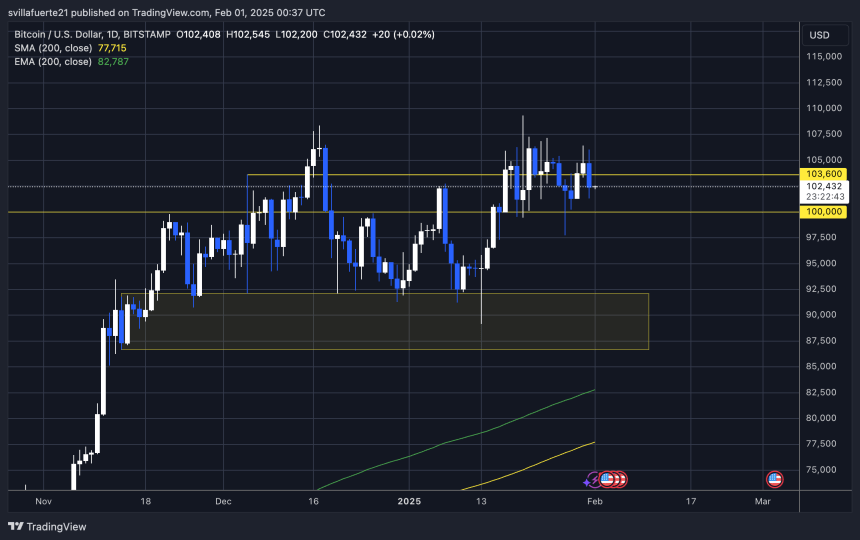 BTC testing crucial liquidity | Source: BTCUSDT chart on TradingView