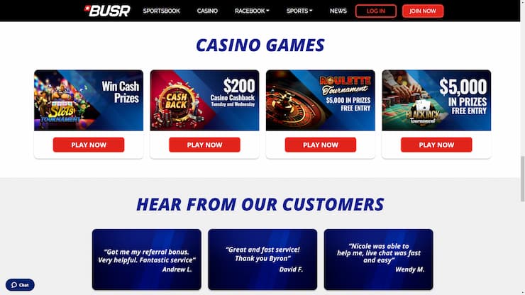 BUSR Casino Promotions