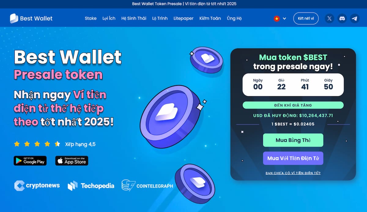 Best Wallet Token đồng coin tiềm năng