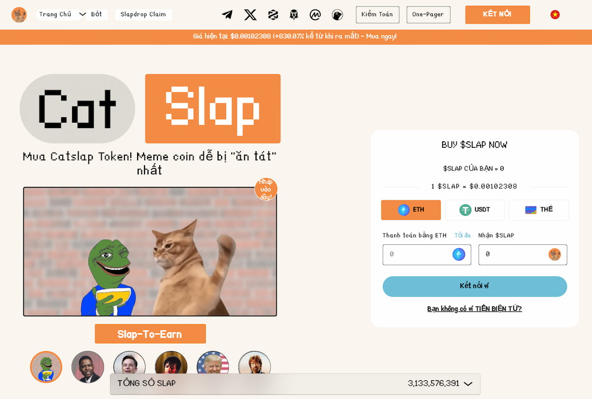 CatSlap đồng coin tiềm năng